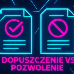 Dopuszczenie do posiadania broni: dokument z zielonym znacznikiem vs. dokument z czerwonym zakazem.
